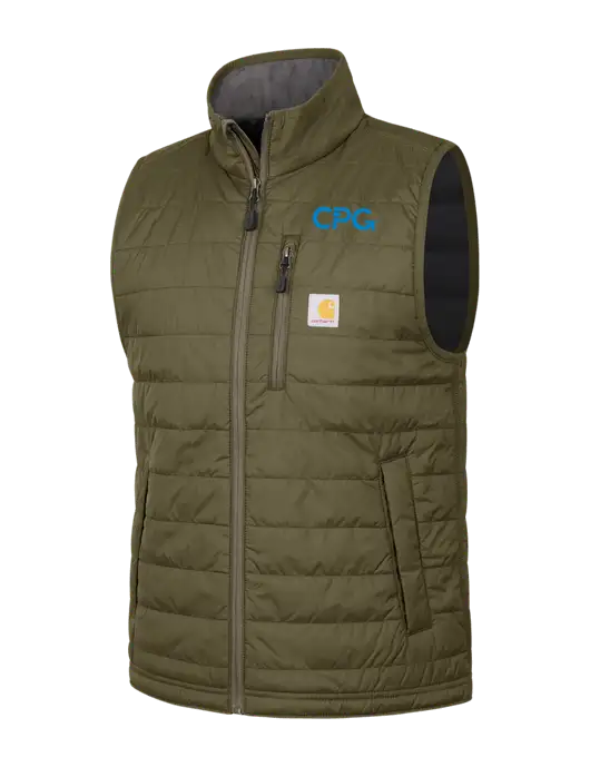 Carhartt Dark Olive Gilliam Vest w/CPG Logo