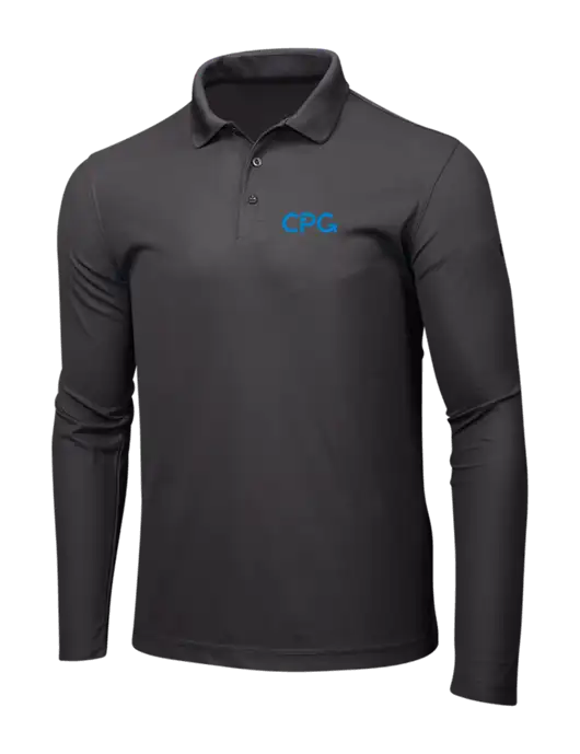 OGIO Charcoal Grey Caliber 2.0 Long Sleeve Polo w/CPG Logo