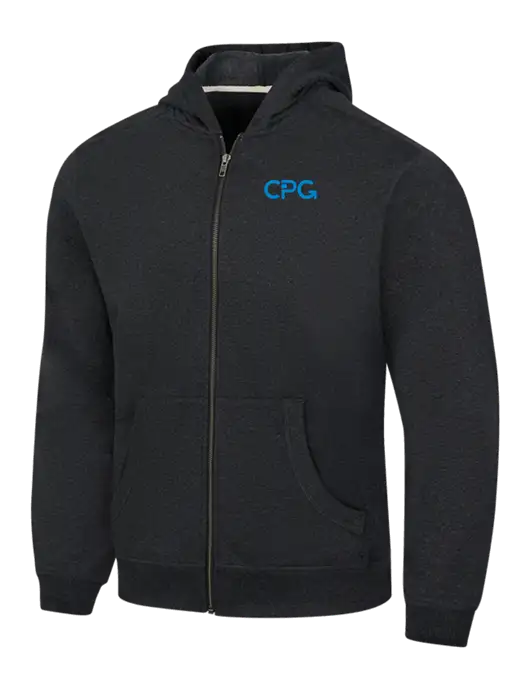 Charcoal Heather Re-Fleece Full-Zip Hoodie w/CPG Logo