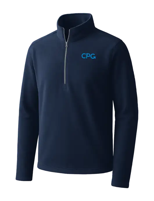 Navy Microfleece 1/2 Zip Pullover w/CPG Logo