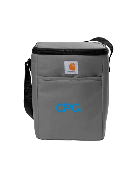 Carhartt Medium Grey Vertical 12-Can Cooler w/CPG Logo