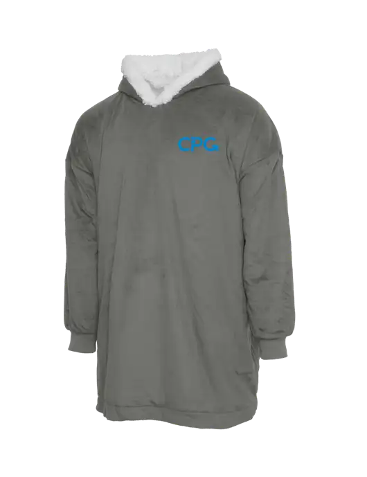 Wearable Lodge Medium Grey Blanket w/CPG Logo
