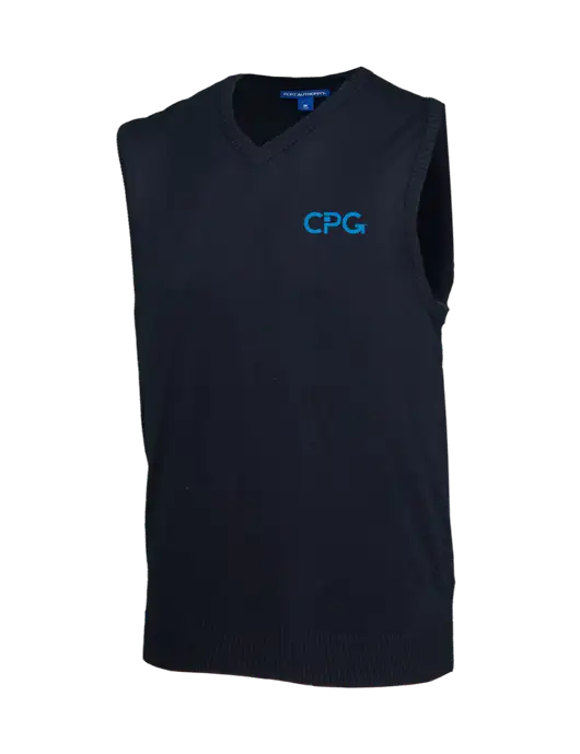 Navy Sweater Vest w/CPG Logo
