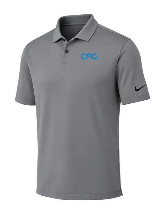 Nike Medium Grey Dri-FIT Vapor Polo w/CPG Logo