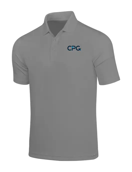 Light Grey Dry Zone UV Micro Mesh Polo w/CPG Logo