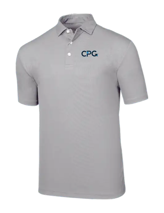 Callaway Birdseye Light Grey Polo w/CPG Logo