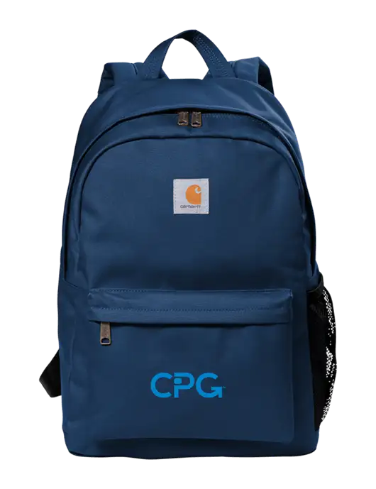 Carhartt Navy Canvas Backpack w/CPG Logo