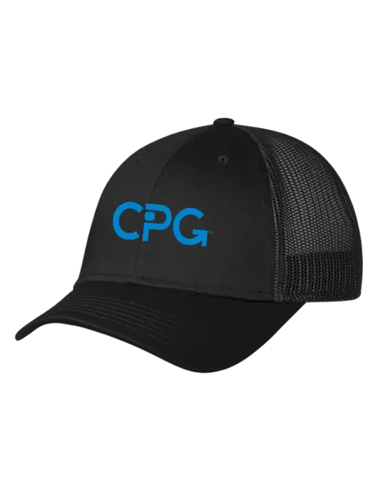 Black Mesh Trucker Cap Snap Back w/CPG Logo