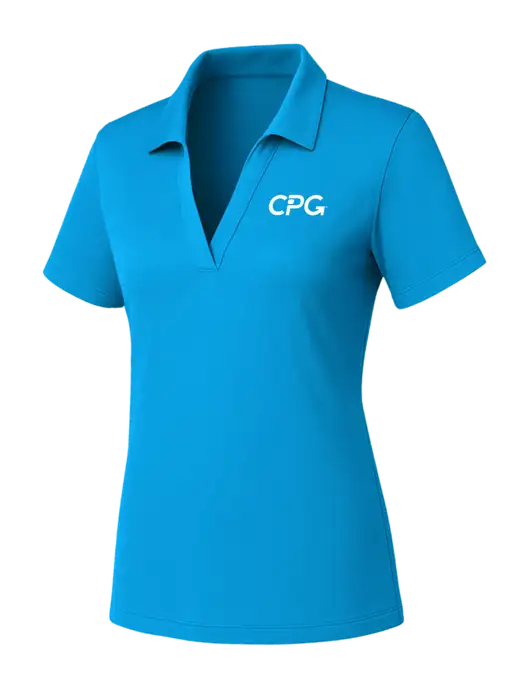 Womens Sapphire PosiCharge RacerMesh Polo w/CPG Logo