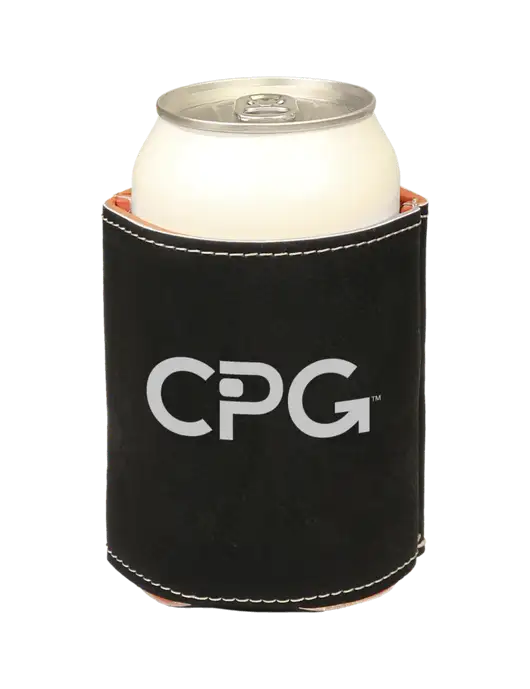 Black Leatherette Beverage Holder w/CPG Logo