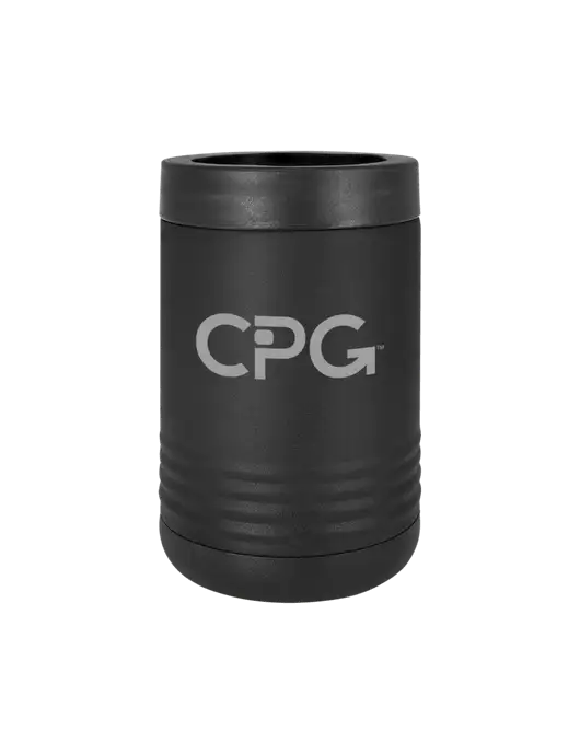 Polar Camel 12 oz Powder Coated Black Vacuum Insulated Beverage Holder w/CPG Logo