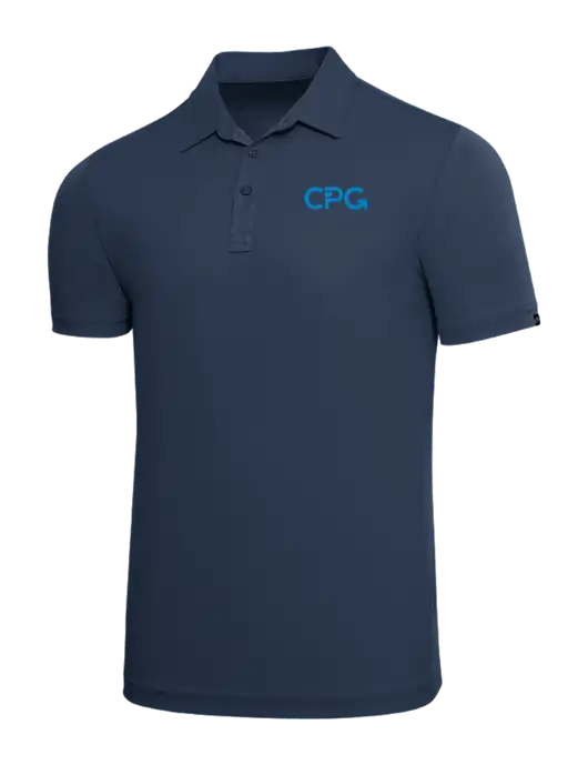 TravisMathew Navy Solid Oceanside Polo w/CPG Logo