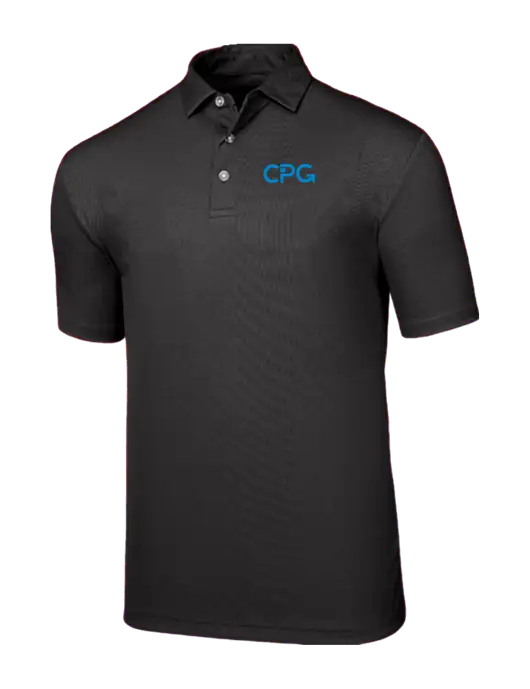 Callaway Birdseye Black Polo w/CPG Logo