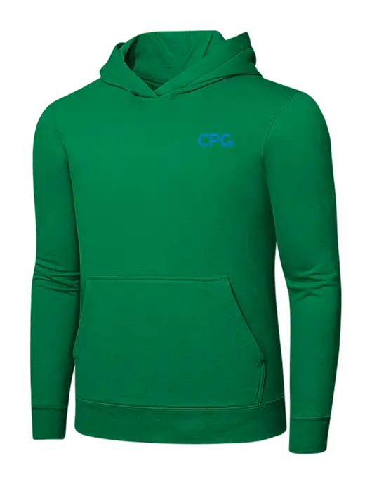 Dark Kelly Green 7.8 oz Ring Spun Hooded Sweatshirt w/CPG Logo