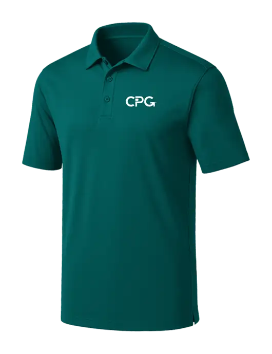Dark Teal Silk Touch Performance Polo w/CPG Logo