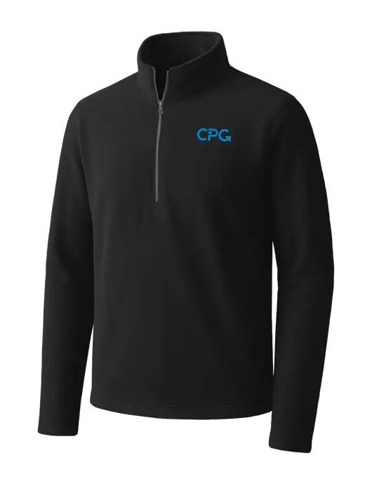 Black Microfleece 1/2 Zip Pullover w/CPG Logo