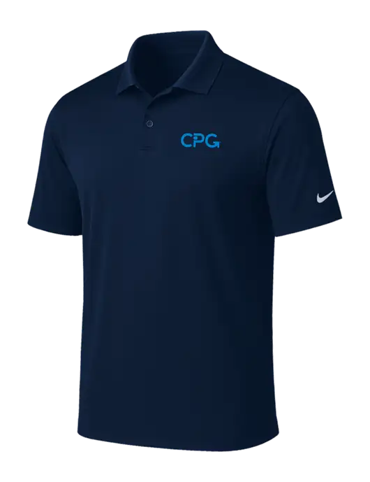 NIKE Navy Victory Solid Polo w/CPG Logo