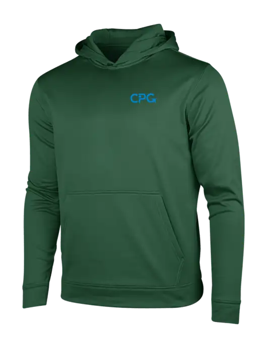 Forest Green Sport-Wick Fleece Hooded Pullover w/CPG Logo