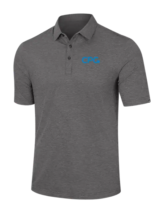 TravisMathew Dark Grey Heather Sunnyvale Polo w/CPG Logo