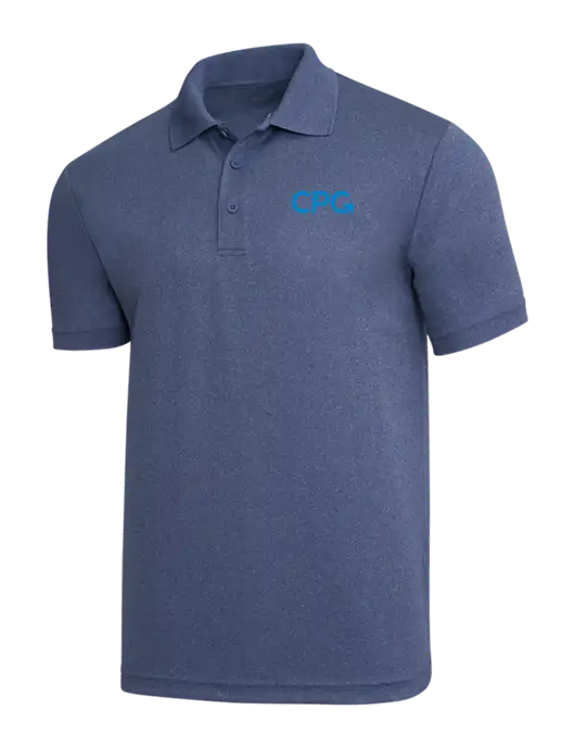 Light Navy Heather PosiCharge RacerMesh Polo w/CPG Logo