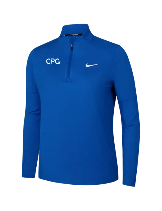 Nike Royal Womens Dri-FIT Element 1/2-Zip Pullover w/CPG Logo