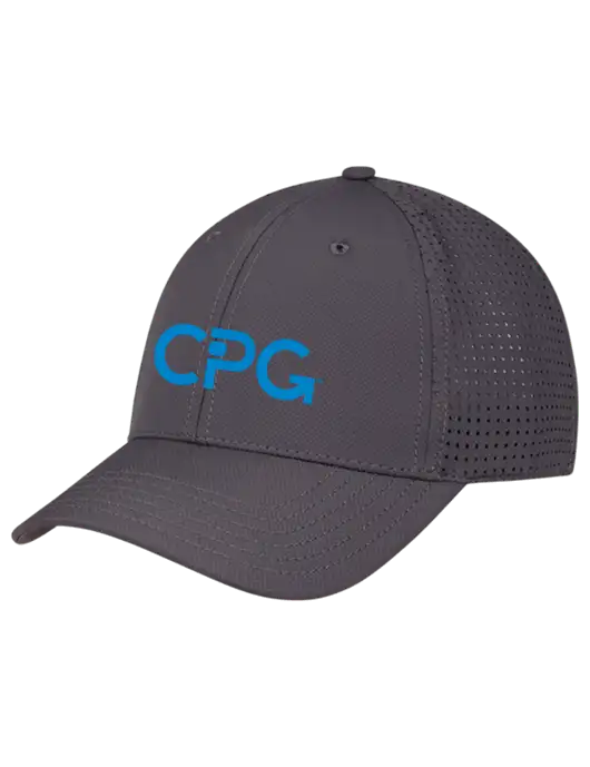 Charcoal Performance Stretchable Cap Hook & Loop w/CPG Logo