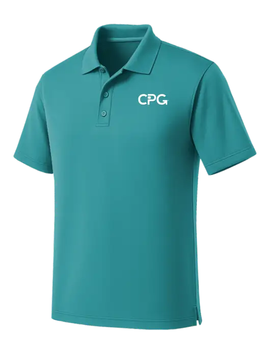 Light Teal Dry Zone UV Micro Mesh Polo w/CPG Logo