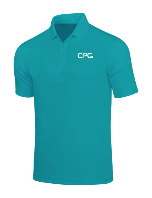 Light Teal Dry Zone UV Micro Mesh Polo w/CPG Logo