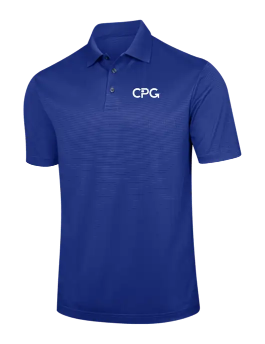 Dark Royal Blue Performance Fine Jacquard Polo w/CPG Logo