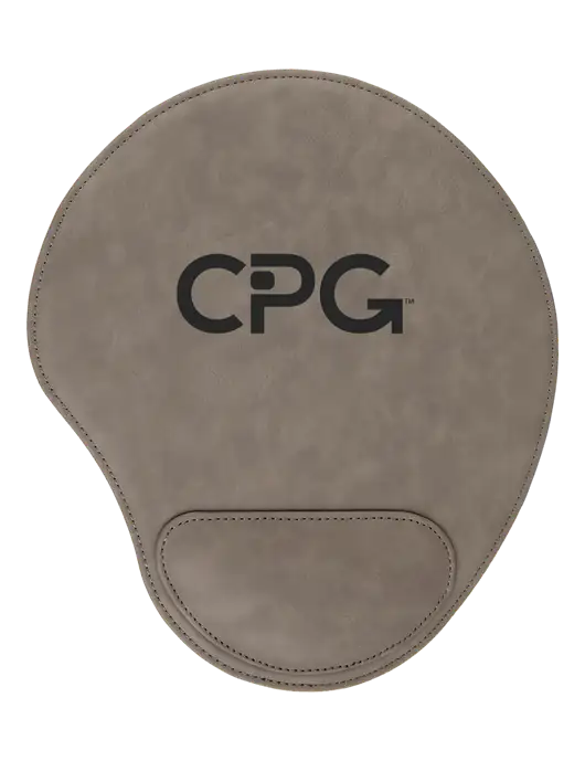 Gray Leatherette Mouse Pad w/CPG Logo