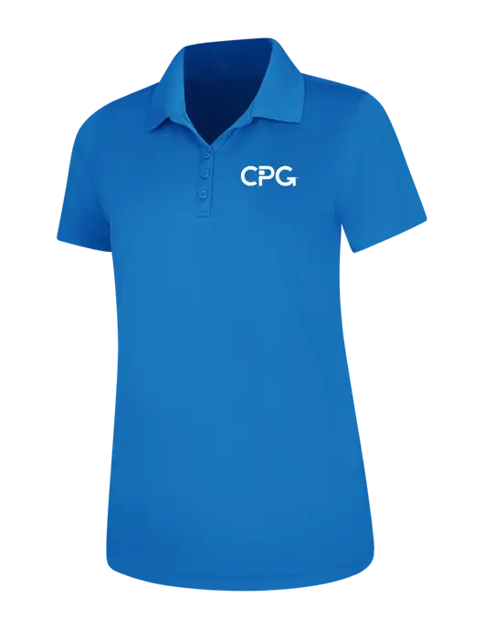 Light Royal Blue Womens Dry Zone UV Mesh Polo w/CPG Logo