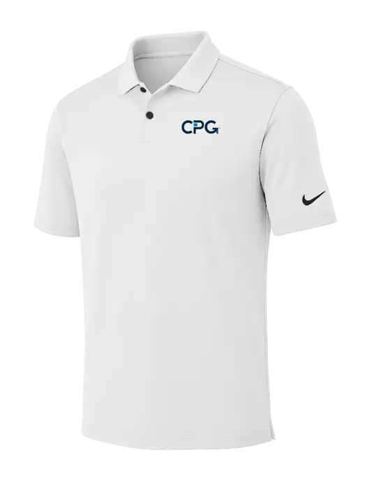 Nike White Dri-FIT Vapor Polo w/CPG Logo