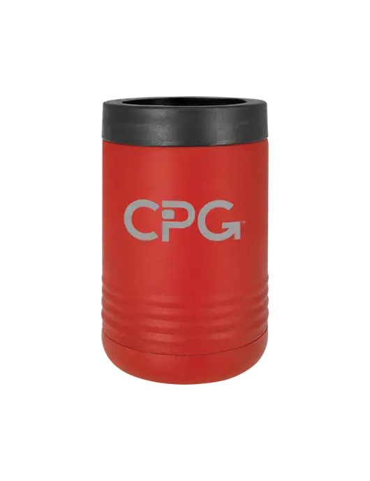 Polar Camel 12 oz Powder Coated Red Vacuum Insulated Beverage Holder w/CPG Logo