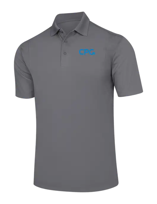 Medium Grey Micropique Sport-Wick Polo w/CPG Logo