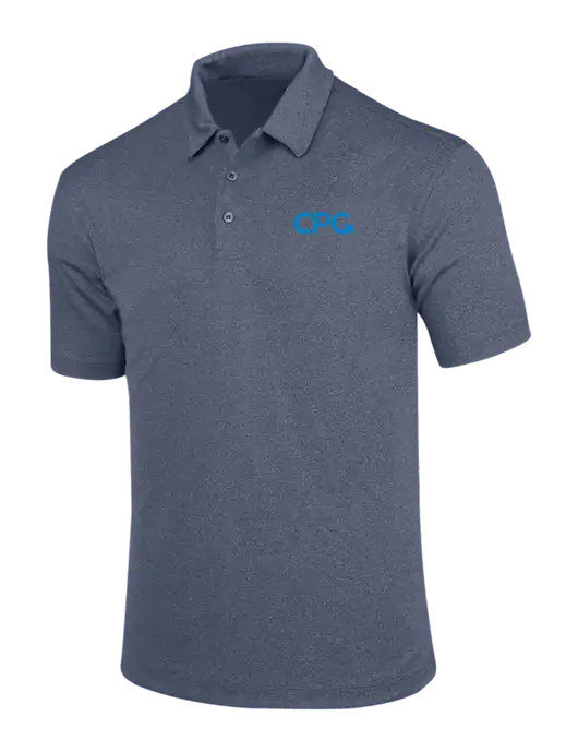 True Navy Trace Heather Polo w/CPG Logo