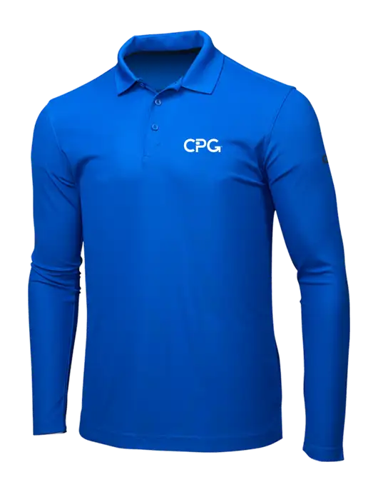 OGIO Royal Blue Caliber 2.0 Long Sleeve Polo w/CPG Logo