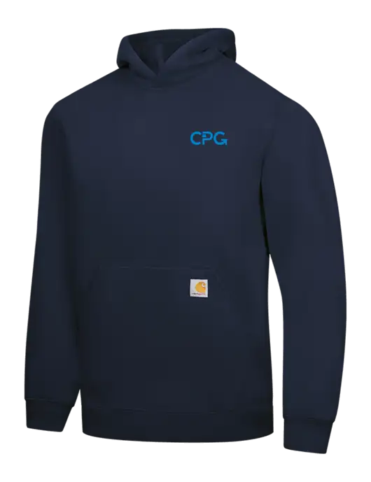 Carhartt Navy Midweight Hooded Sweatshirt w/CPG Logo