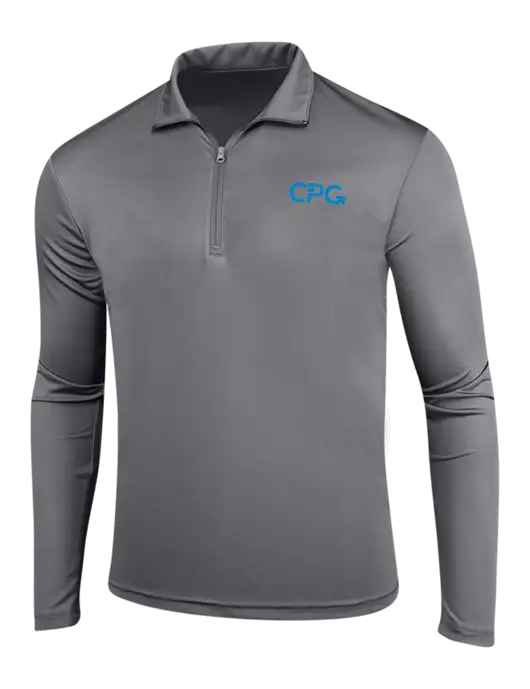 Medium Grey PosiCharge Competitor 1/4 Zip Pullover w/CPG Logo