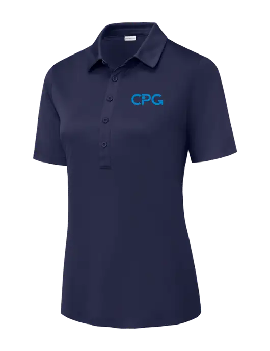 True Navy Womens Posi-UV Pro Polo w/CPG Logo