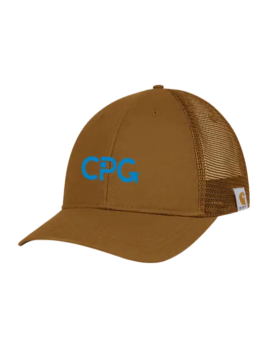 Carhartt Light Brown Canvas Trucker Cap w/CPG Logo