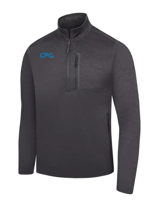 The North Face Dark Grey Heather Skyline 1/2-Zip Fleece w/CPG Logo