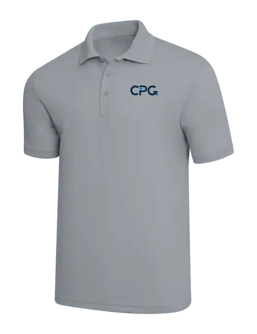 Light Grey PosiCharge RacerMesh Polo w/CPG Logo