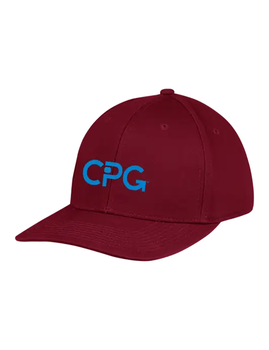 Premium Modern Structured Twill Maroon Snapback Cap w/CPG Logo