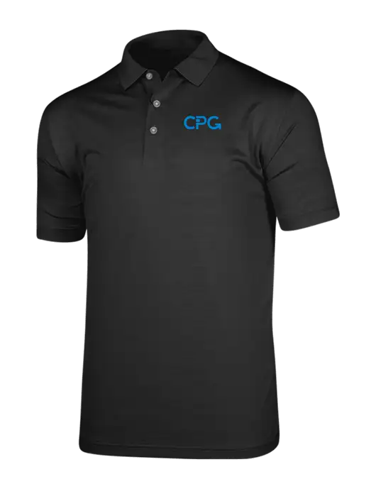 Callaway Vibrant Black Ventilated Polo w/CPG Logo
