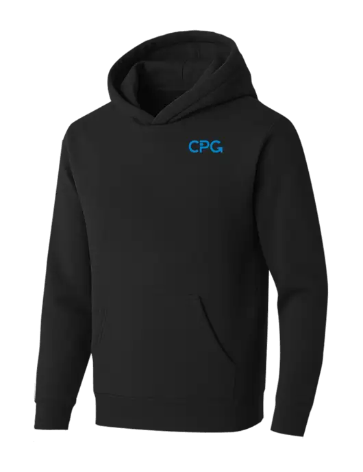 BELLA+CANVAS Black Sponge Fleece Pullover Hoodie w/CPG Logo