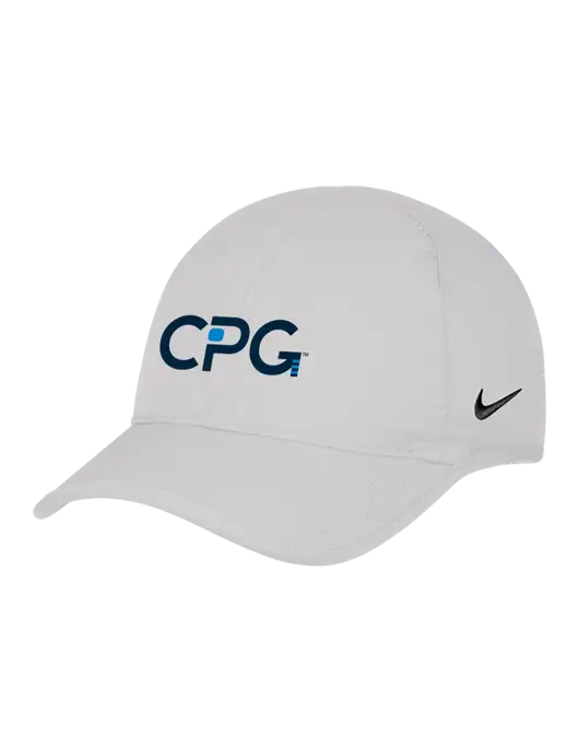 Nike White Featherlight Cap w/CPG Logo