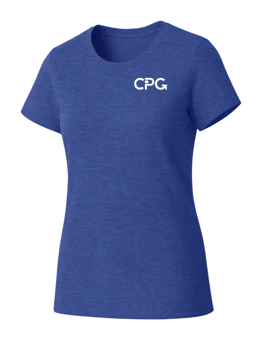 Womens Seriously Soft Royal Frost T-Shirt w/CPG Logo