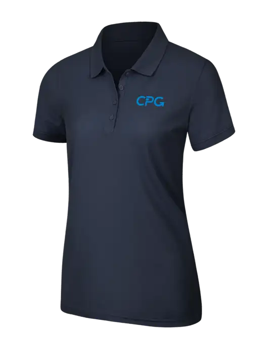 Navy Blue Womens Core Classic Pique Polo w/CPG Logo