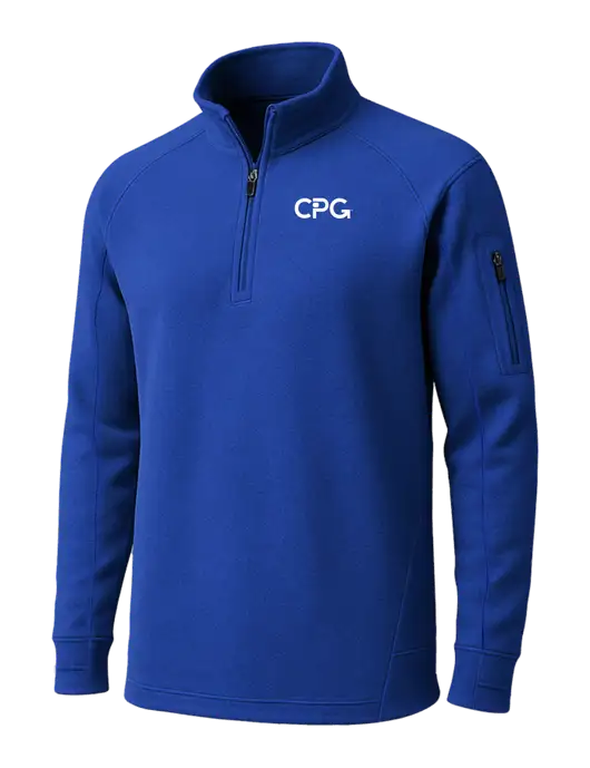 True Royal Tech Fleece 1/4 Zip Pullover w/CPG Logo