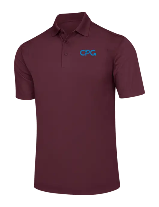Maroon Micropique Sport-Wick Polo w/CPG Logo